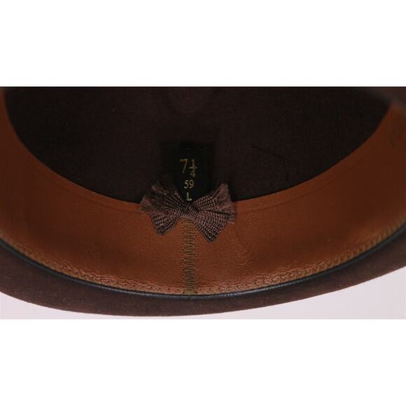 Christys London Hand Made 100% Fine Fur Wool Felt Fedora Hat 7 1/4 - 59 cm - Picture 9 of 10
